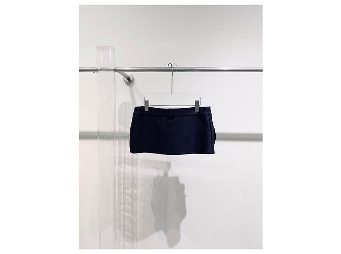 Falda de denim negra Miu Miu Talla 40 Multicolor - vista 3
