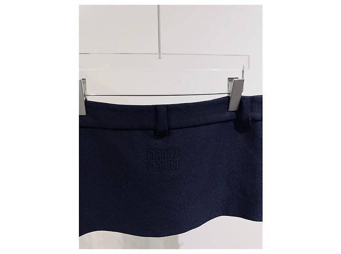 Falda de denim negra Miu Miu Talla 40 Multicolor - vista 4