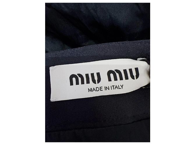 Falda de denim negra Miu Miu Talla 40 Multicolor - vista 5