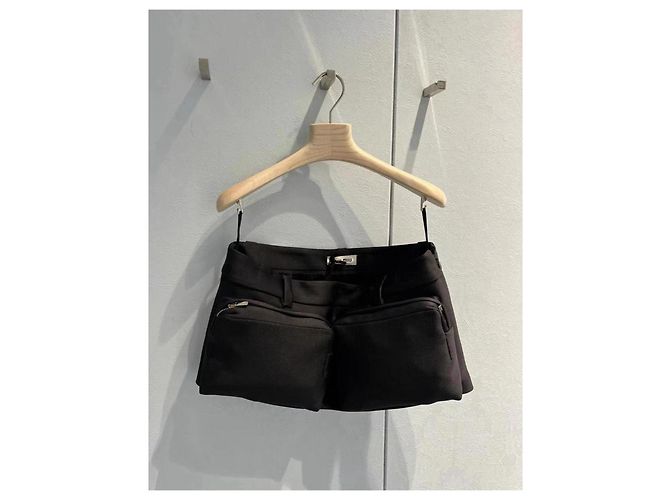 Falda de denim negra Miu Miu Talla 40 Multicolor - vista 8