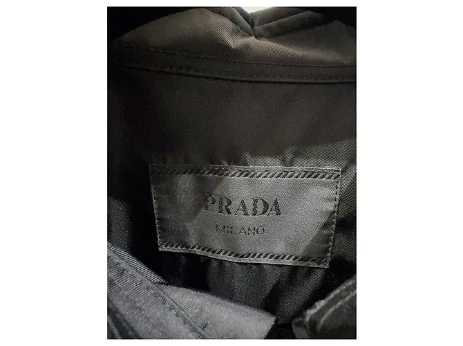 Prada Nylon Jacke Schwarz XS Mehrfarben - Ansicht 3