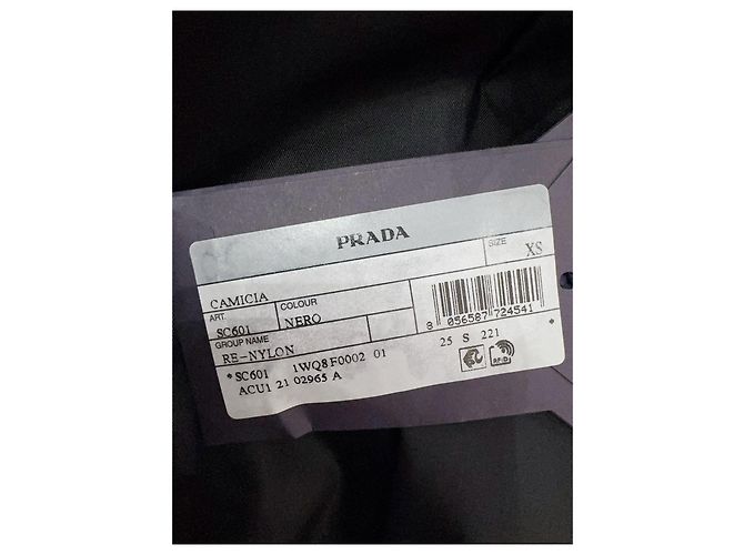 Prada Nylon Jacke Schwarz XS Mehrfarben - Ansicht 5