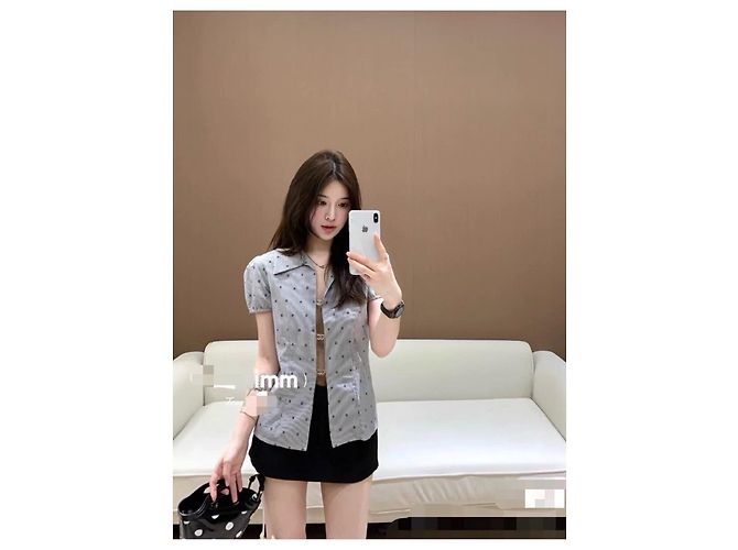 Top Chanel de Tweed con Botones de Cristal Multicolor - vista 8