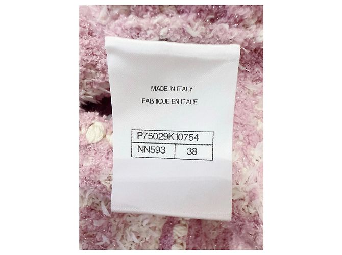 Chanel Cardigan Rosa Baumwolle Größe 38 Mehrfarben - Ansicht 6