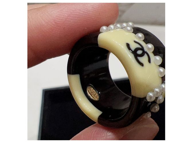 Anelli Chanel in Plastica Multicolore - vista 4