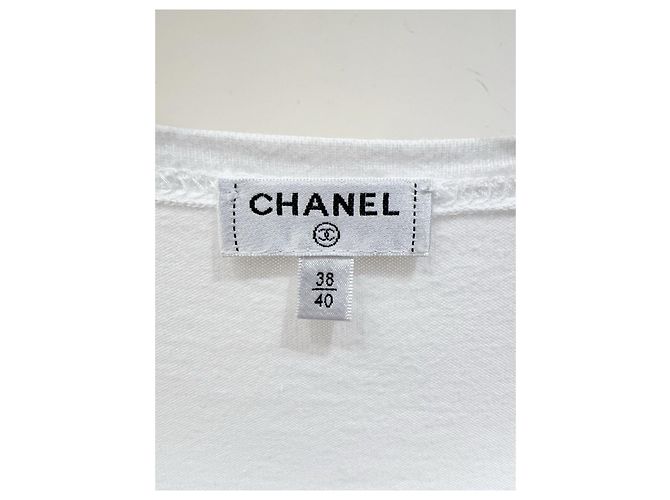 Chanel Tweed Oberteil mit besticktem Logo Mehrfarben - Ansicht 3