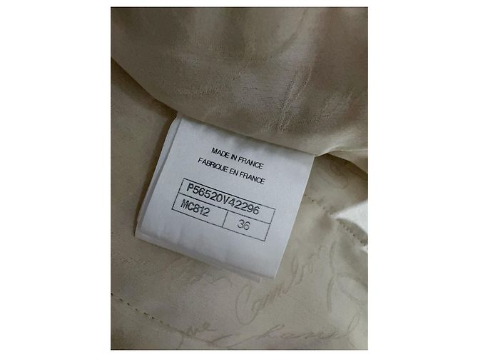 Chanel Mehrfarbige Baumwolljacke mit Quasten Taille 36 Mehrfarben - Ansicht 5