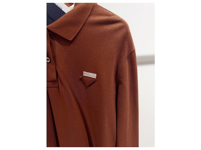 Top Prada in Cotone Multicolore Effetto Due Pezzi - vista 3