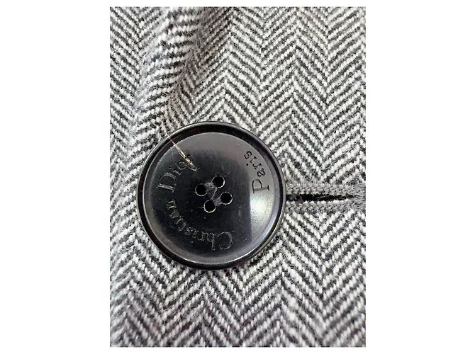 Giacca Dior in Tweed Motivo Spina di Pesce Taglia 36 Multicolore - vista 4