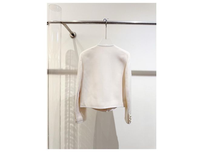 Dior Wool Jacket with CD Pearl Button Multiple colors - view 3