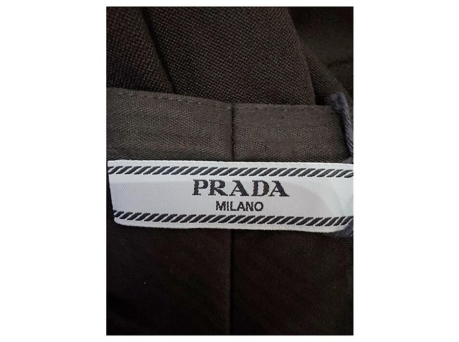 Pantalones Prada Negros de Algodón Talla 38 Multicolor - vista 4