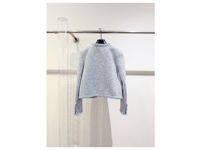 Céline Blue Tweed Jacket Size 36 Multiple colors - view 4