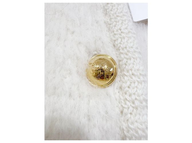 Céline Wool Mohair Blend Jacket Ecru Multiple colors - view 3