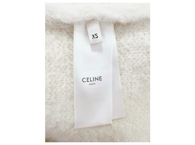 Céline Wool Mohair Blend Jacket Ecru Multiple colors - view 5
