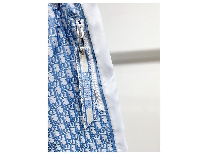 Falda Dior de algodón azul con estampado de logo Multicolor - vista 3