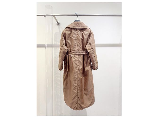 Cappotto in piumino Max Mara Mainline Camel con cintura Multicolore - vista 2
