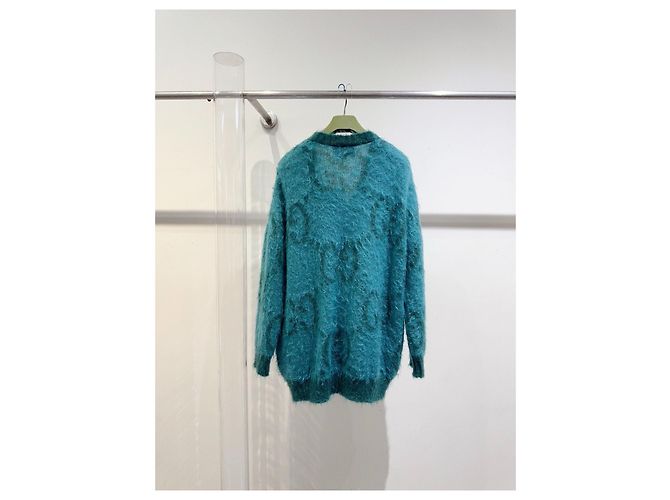 Gucci Strickpullover aus Wolle Grün Mehrfarben - Ansicht 3