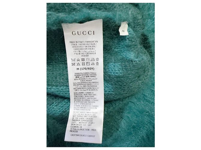 Gucci Strickpullover aus Wolle Grün Mehrfarben - Ansicht 4