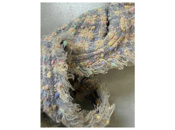 Chanel Collector mehrfarbiger Tweed-BH Pink Blau Mehrfarben Gelb - Ansicht 10
