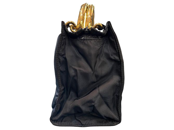 Borsa Prada Tessuto con manico in metallo - vista 3