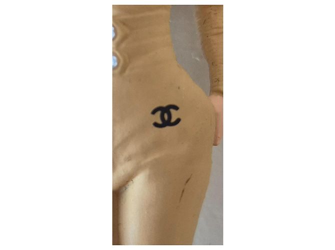 Collana Figurine Chanel Nero Beige - vista 3