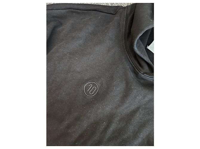 Maison Martin Margiela Maison Margiela Sudadera con Capucha de Algodón Negro Estampado Numérico - vista 3