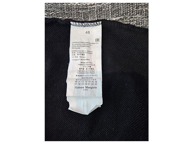 Maison Martin Margiela Maison Margiela Sudadera con Capucha de Algodón Negro Estampado Numérico - vista 8