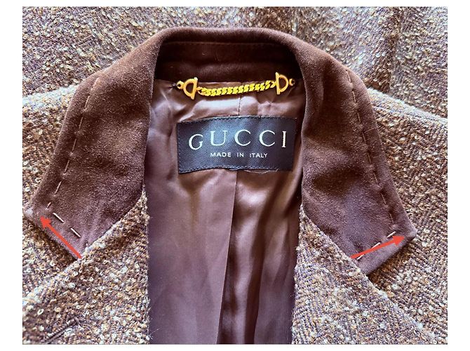 Gucci Runway Blazer 1994 Fall/Winter Castaño - vista 11