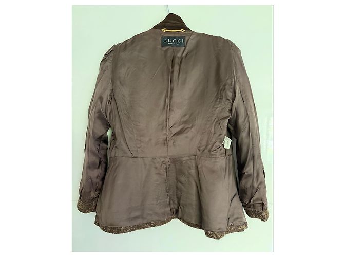 Gucci Runway Blazer 1994 Fall/Winter Castaño - vista 8