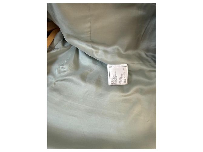 Blazer largo de cuero Chanel Verde claro - vista 7
