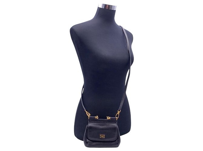 Dolce & Gabbana Bolso bandolera Mini Miss Sicily de piel negra Negro - vista 2