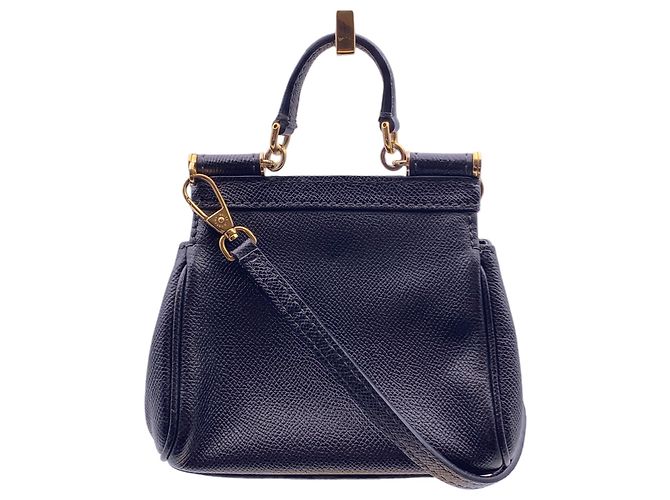 Dolce & Gabbana Bolso bandolera Mini Miss Sicily de piel negra Negro - vista 3