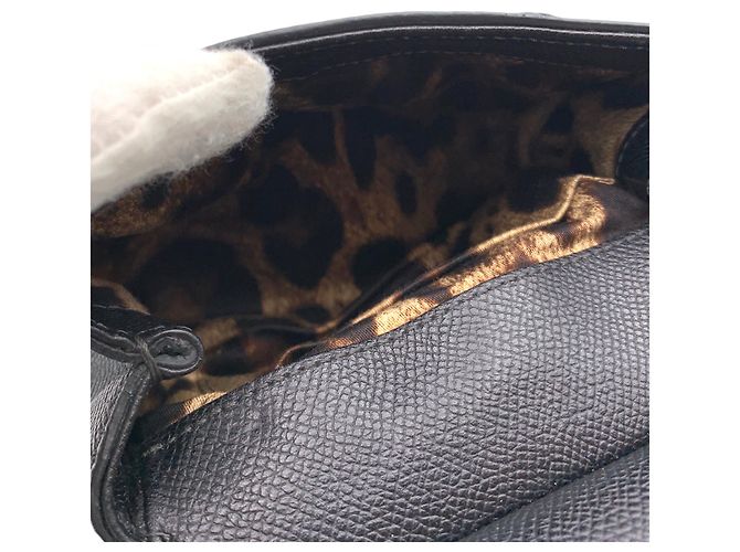 Dolce & Gabbana Bolso bandolera Mini Miss Sicily de piel negra Negro - vista 4