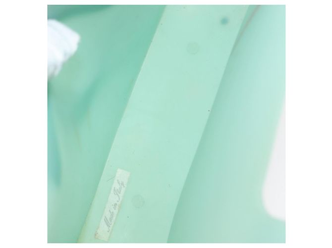 CHANEL Tote Bag rubber Turquoise Blue CC - vista 12