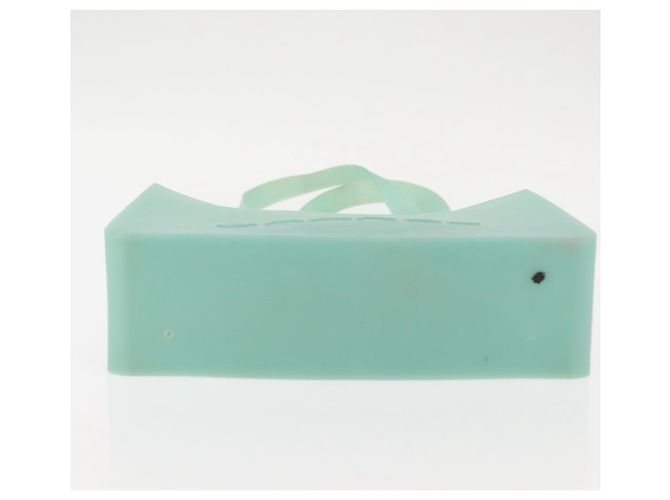 CHANEL Tote Bag rubber Turquoise Blue CC - vista 5