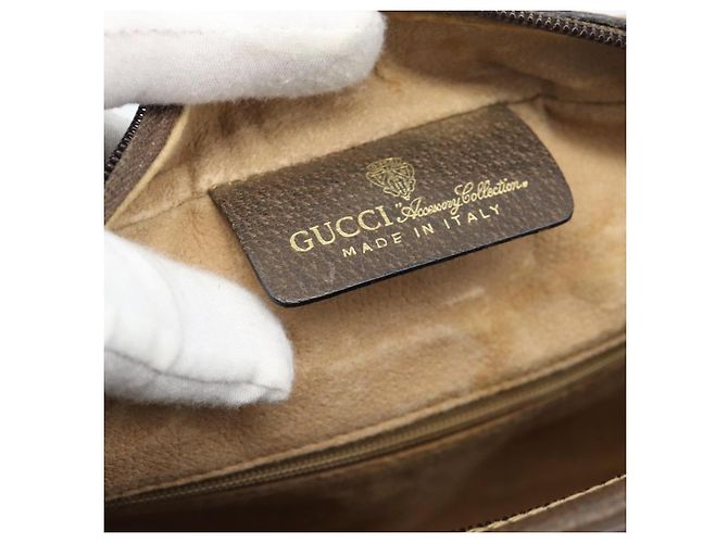 GUCCI GG Supreme Web Sherry Line Shoulder Bag PVC Beige 001 4071 5 - vista 15
