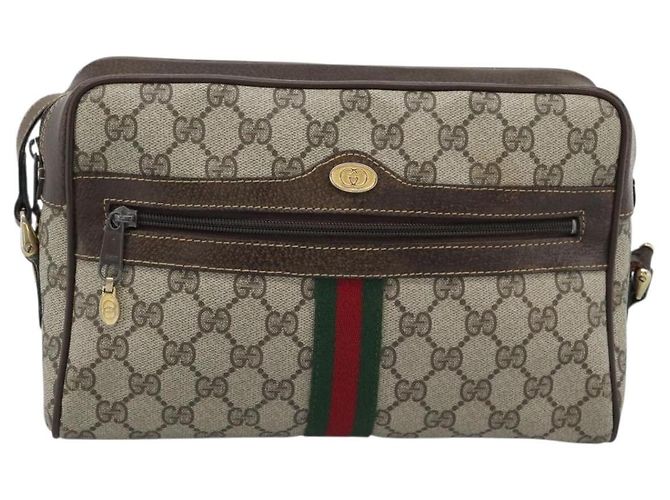 GUCCI GG Supreme Web Sherry Line Shoulder Bag PVC Beige 001 4071 5 - vista 2