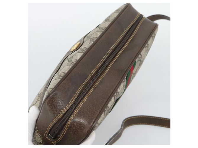 GUCCI GG Supreme Web Sherry Line Shoulder Bag PVC Beige 001 4071 5 - vista 6