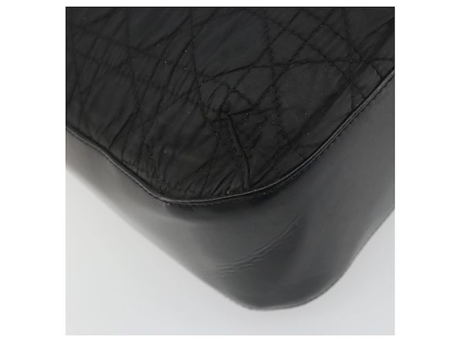 Christian Dior Canage Shoulder Bag Nylon Black Gold - vista 11