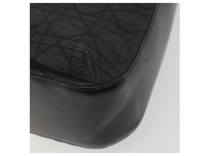 Christian Dior Canage Shoulder Bag Nylon Black Gold - vista 12