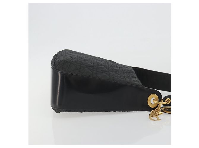 Christian Dior Canage Shoulder Bag Nylon Black Gold - vista 4