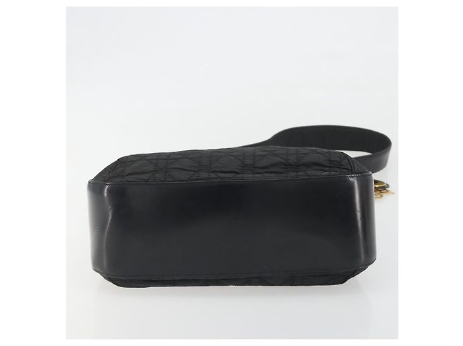 Christian Dior Canage Shoulder Bag Nylon Black Gold - vista 9