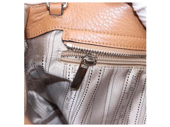 Salvatore Ferragamo Sofia Gancini Hand Bag Leather 2way Beige Silver - vista 25