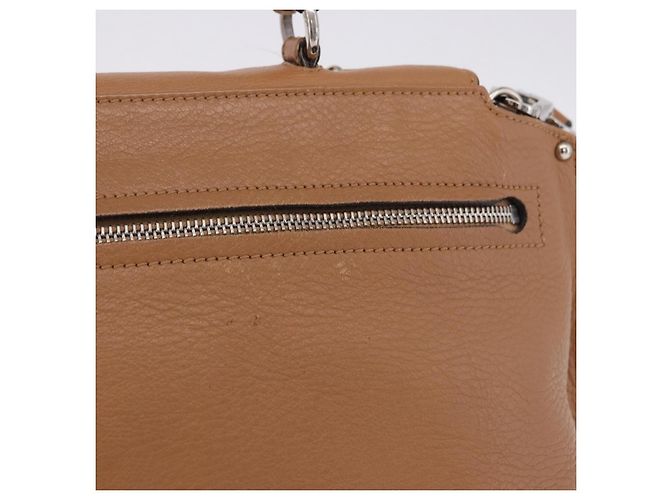 Salvatore Ferragamo Sofia Gancini Hand Bag Leather 2way Beige Silver - vista 4