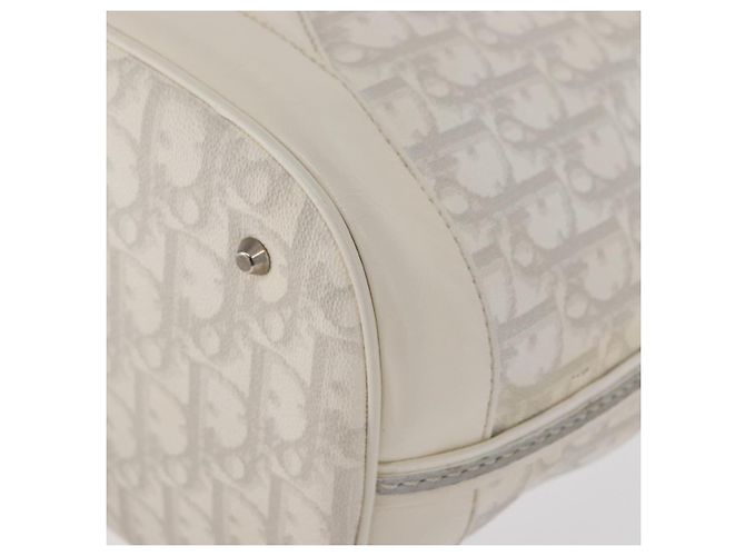 Christian Dior Trotter Romantic Chain Shoulder Bag PVC White Silver - vista 14