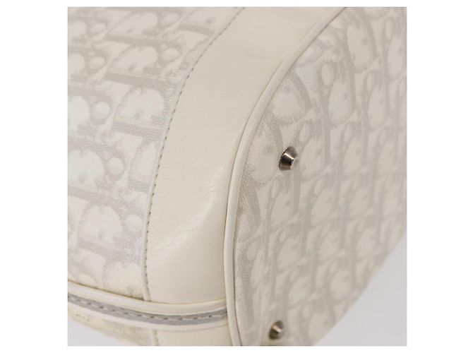 Christian Dior Trotter Romantic Chain Shoulder Bag PVC White Silver - vista 15