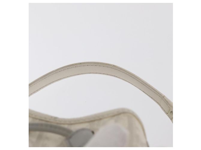 Christian Dior Trotter Romantic Chain Shoulder Bag PVC White Silver - vista 8