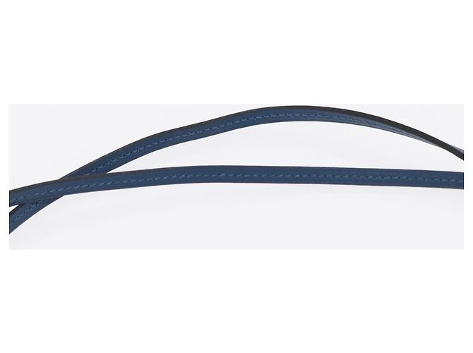 Hermès HERMES Okelley GM Necklace Leather Navy - vista 14