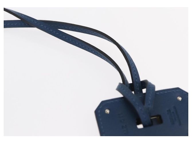 Hermès HERMES Okelley GM Necklace Leather Navy - vista 15