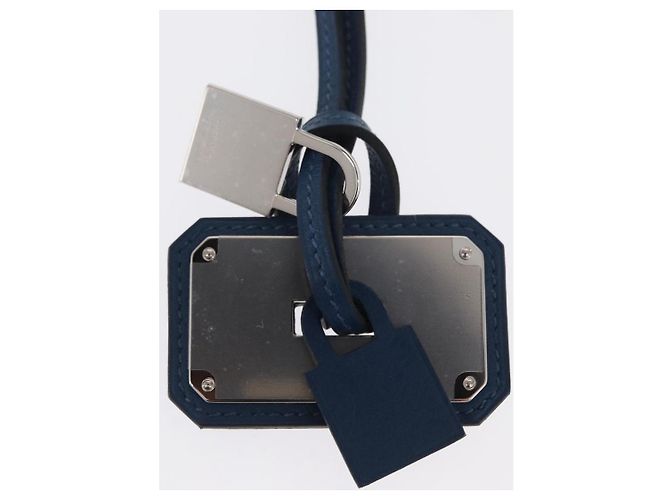 Hermès HERMES Okelley GM Necklace Leather Navy - vista 4